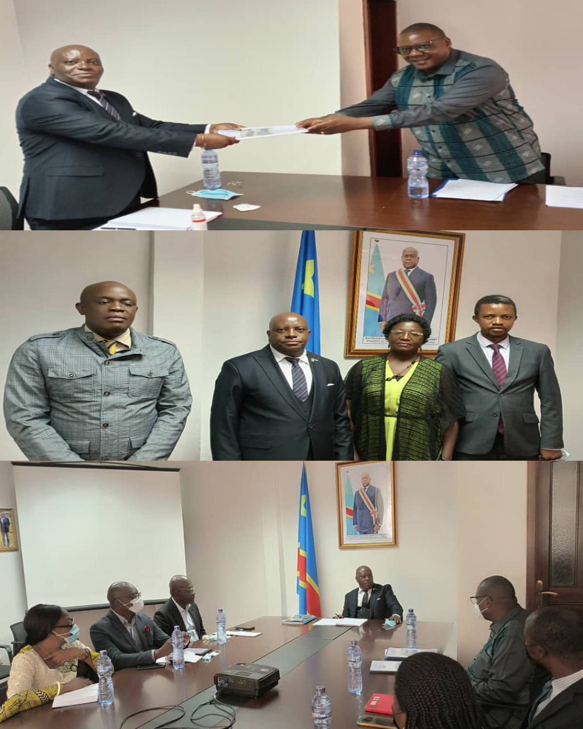 LE CADRE DE CONCERTATION NATIONALE DE LA SOCIETE CIVILE RESTITUE LES RESULTATS DU FORUM TENU A GOMA AU COORDONNATEUR NATIONAL DU P-DDRCS