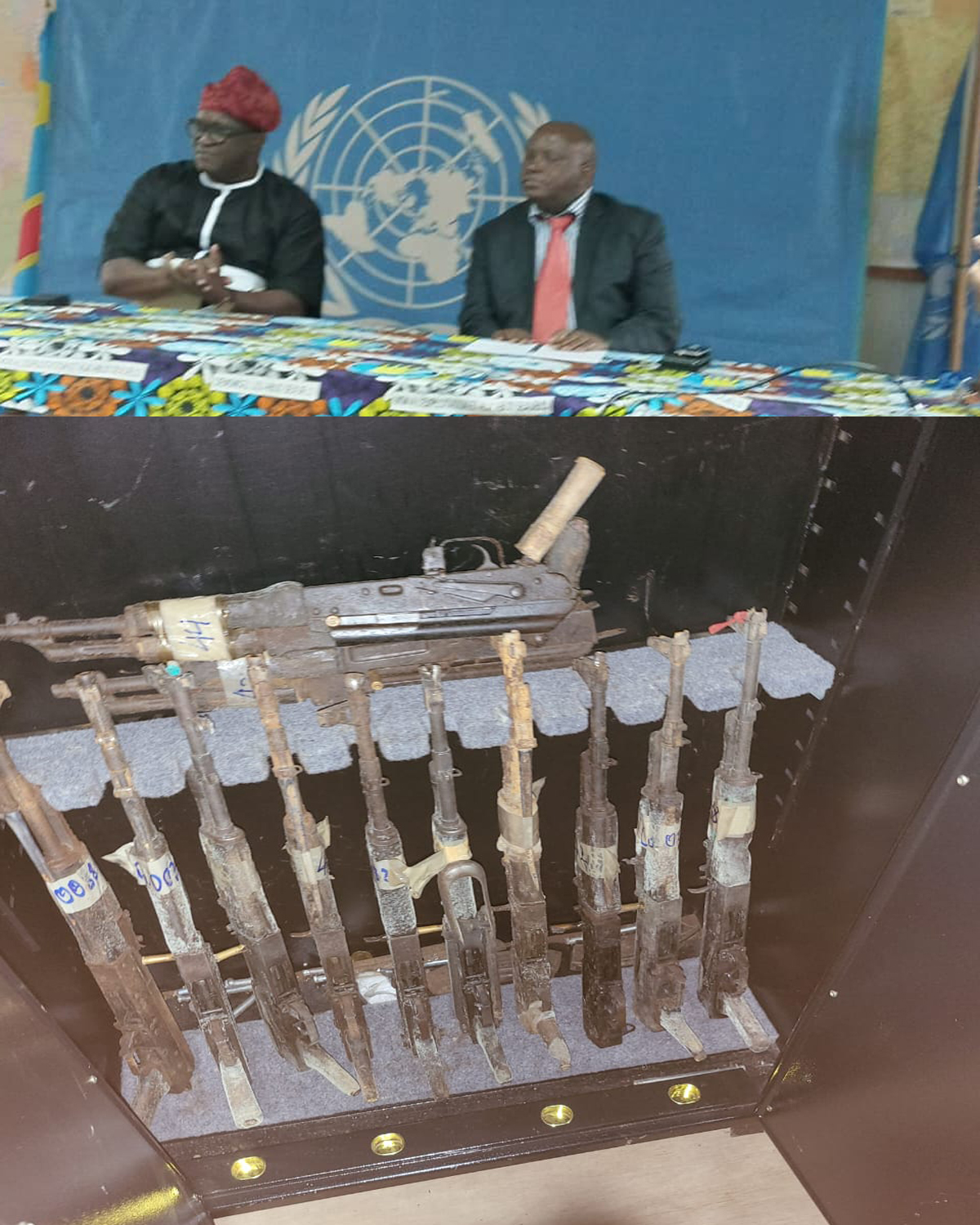LE COORDONNATEUR NATIONAL DU P-DDRCS, TOMMY TAMBWE USHINDI RECU A BUKAVU PAR LE CHEF DE BUREAU DE LA MONUSCO, KARNA SORO￼