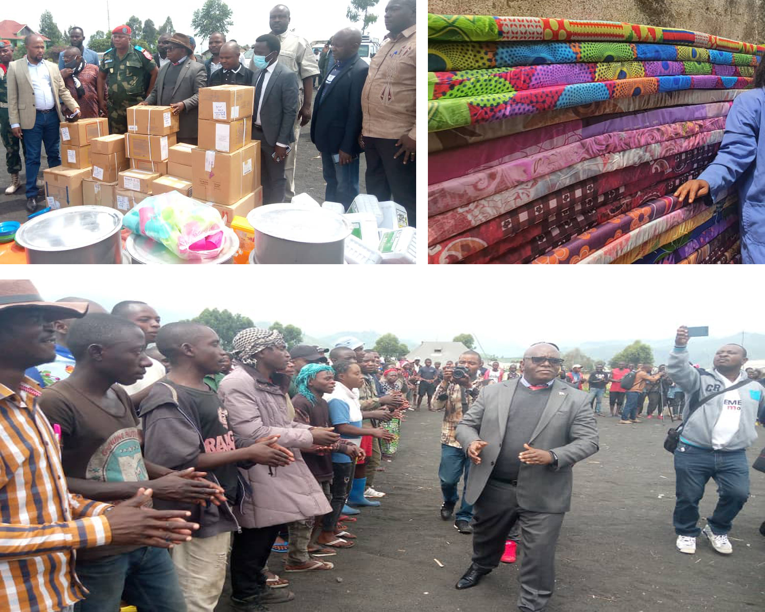 LE COORDONNATEUR NATIONAL DU PDDRCS VOLE AU SECOURS DES RENDUS DU SITE DE MUBAMBIRO A GOMA AU NORD KIVU