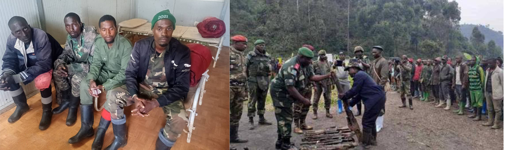 REDDITION DE 165 COMBATTANTS ISSUS DES GROUPES ARMES A LA MONUSCO AU SUD-KIVU