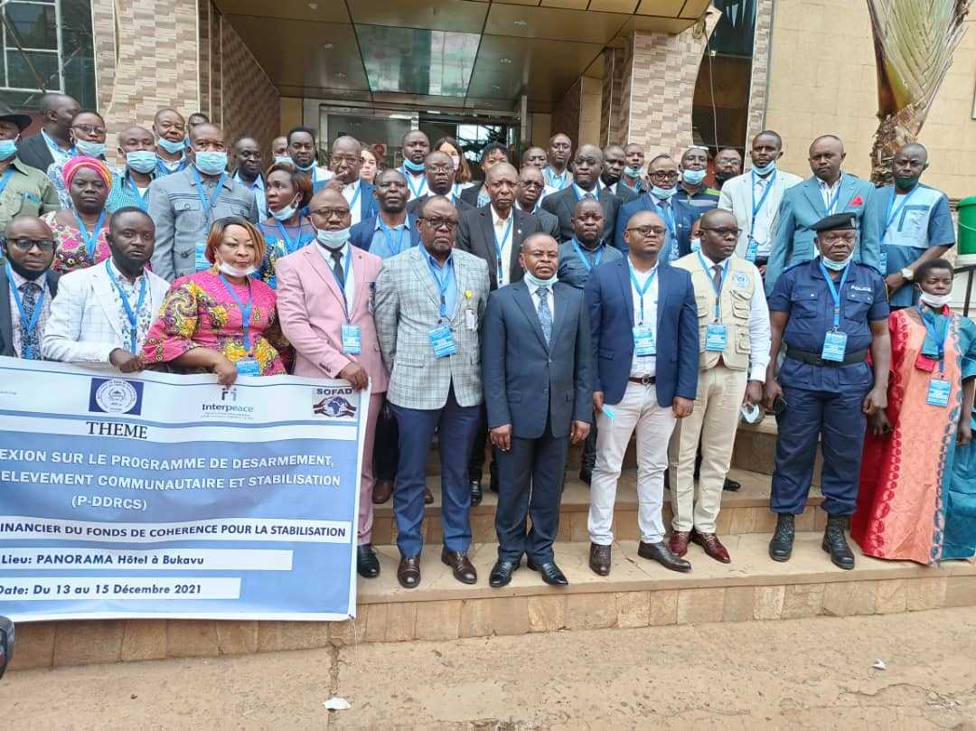 SUD-KIVU : OUVERTURE DE L'ATELIER DE RÉFLEXION STRATÉGIQUE SUR LE PROCESSUS DU PROGRAMME DDRCS A BUKAVU ORGANISÉ PAR LE CONSORTIUM DES ORGANISATIONS INTERPEACE, APC ET SOFAD